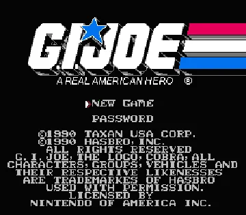 G.I. Joe - A Real American Hero (USA) screen shot title